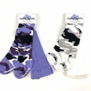 2 Pair Trumpette Baby Camo Tights Size 6-12 Months